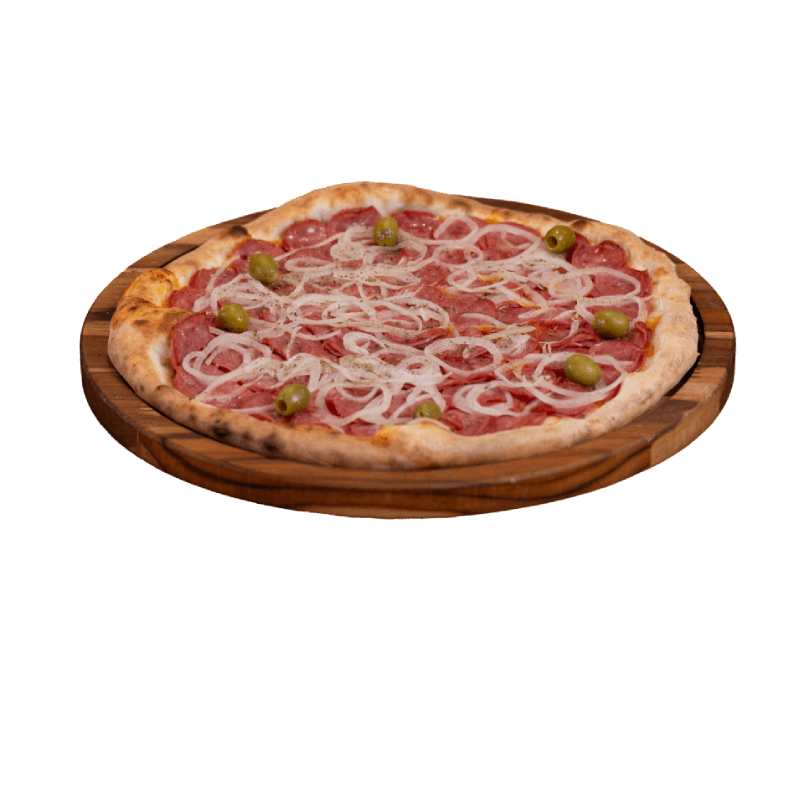 Calabresa assada e cebola